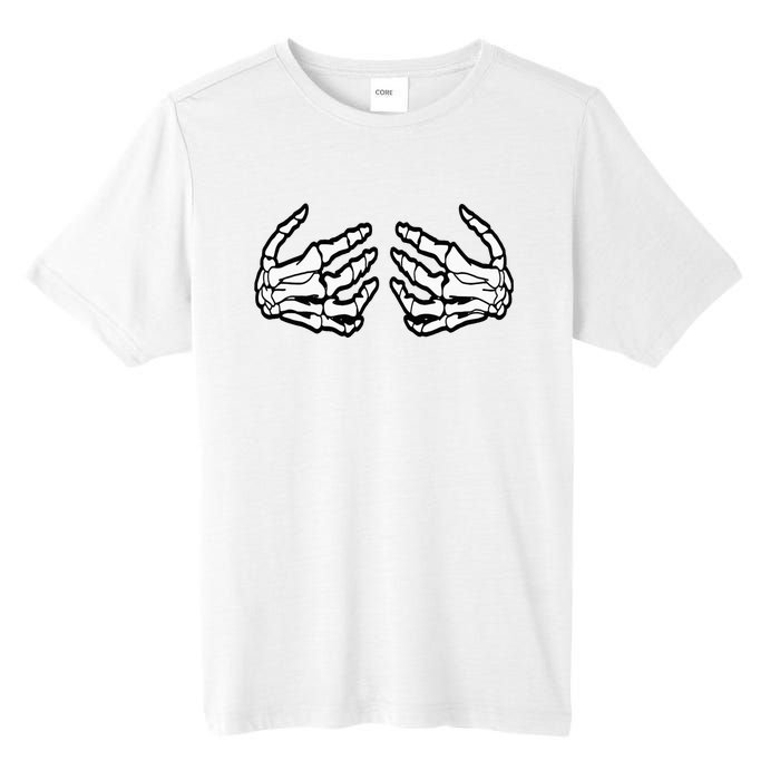 Funny Halloween Touchy Chest Skeleton Hands Human Skeleton Tall Fusion ChromaSoft Performance T-Shirt