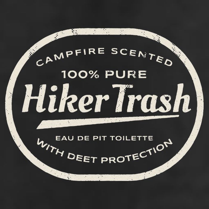 Funny Hiker Trash Logo Design For Long Distance Backpackers 15oz Campfire Ceramic Mug