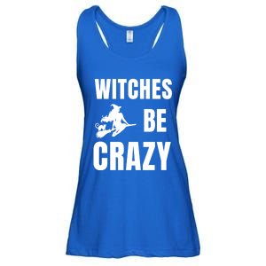 Funny Halloween Themed Quote Witches Be Crazy Cool Gift Ladies Essential Flowy Tank