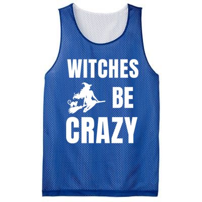 Funny Halloween Themed Quote Witches Be Crazy Cool Gift Mesh Reversible Basketball Jersey Tank