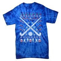 Field Hockey Ugly Christmas Funny Holiday Xmas Gift Tie-Dye T-Shirt