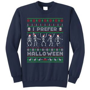 funny holiday Ugly xmas I prefer halloween christmas sweater Sweatshirt