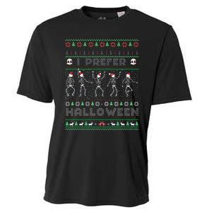 Funny Holiday Ugly Xmas I Prefer Halloween Christmas Sweater Cooling Performance Crew T-Shirt