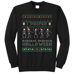 Funny Holiday Ugly Xmas I Prefer Halloween Christmas Sweater Sweatshirt