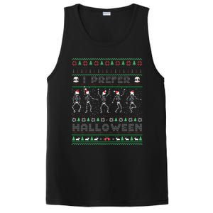 Funny Holiday Ugly Xmas I Prefer Halloween Christmas Sweater PosiCharge Competitor Tank