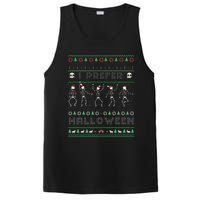 Funny Holiday Ugly Xmas I Prefer Halloween Christmas Sweater PosiCharge Competitor Tank