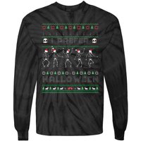 Funny Holiday Ugly Xmas I Prefer Halloween Christmas Sweater Tie-Dye Long Sleeve Shirt