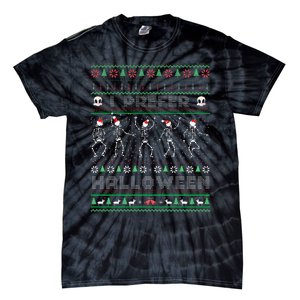 Funny Holiday Ugly Xmas I Prefer Halloween Christmas Sweater Tie-Dye T-Shirt