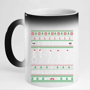 Funny Holiday Ugly Xmas I Prefer Halloween Christmas Sweater Gift 11oz Black Color Changing Mug