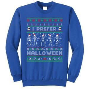 Funny Holiday Ugly Xmas I Prefer Halloween Christmas Sweater Gift Sweatshirt