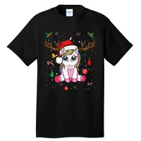 Festive Holiday Unicorn Deer Print Tall T-Shirt