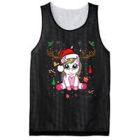 Festive Holiday Unicorn Deer Print Mesh Reversible Basketball Jersey Tank