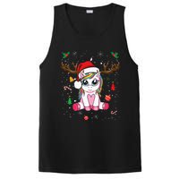 Festive Holiday Unicorn Deer Print PosiCharge Competitor Tank