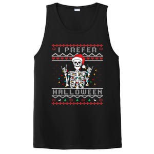 funny holiday Ugly xmas I prefer halloween christmas PosiCharge Competitor Tank