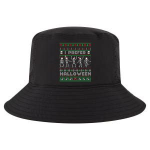 Funny Holiday Ugly Xmas I Prefer Halloween Christmas Great Gift Cool Comfort Performance Bucket Hat