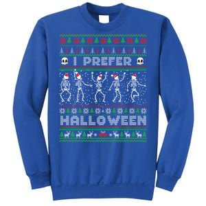 Funny Holiday Ugly Xmas I Prefer Halloween Christmas Great Gift Sweatshirt