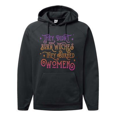 Feminist Halloween: Unveiling the Witch Trials Performance Fleece Hoodie