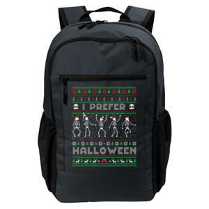 Funny Holiday Ugly Xmas I Prefer Halloween Christmas Great Gift Daily Commute Backpack