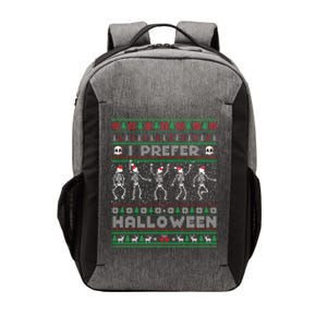 Funny Holiday Ugly Xmas I Prefer Halloween Christmas Great Gift Vector Backpack