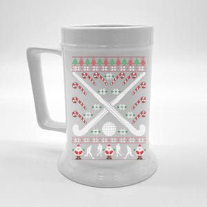 Field Hockey Ugly Christmas Funny Holiday Xmas Gift Beer Stein