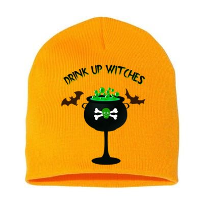 Funny Halloween Up Witches Cool Gift Short Acrylic Beanie