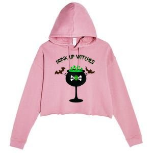 Funny Halloween Up Witches Cool Gift Crop Fleece Hoodie