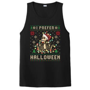 Funny Holiday Ugly Xmas I Prefer Halloween Christmas Gift PosiCharge Competitor Tank