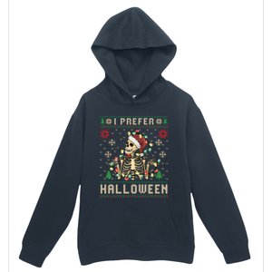 Funny Holiday Ugly Xmas I Prefer Halloween Christmas Gift Urban Pullover Hoodie