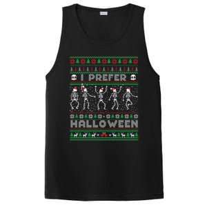 Funny Holiday Ugly Xmas I Prefer Halloween Christmas Gift PosiCharge Competitor Tank