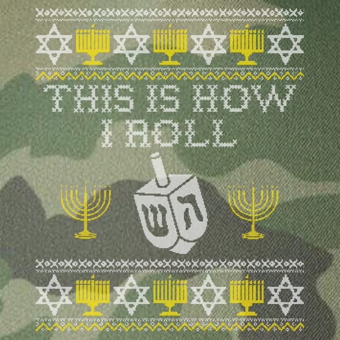 Funny Hanukkah Ugly Sweater Print This Is How I Roll Dreidel Gift Legacy Tie Dye Trucker Hat