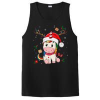 Festive Holiday Unicorn Deer Santa Claus PosiCharge Competitor Tank