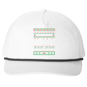 Funny Holiday Ugly Xmas I Prefer Halloween Christmas Sweater Snapback Five-Panel Rope Hat