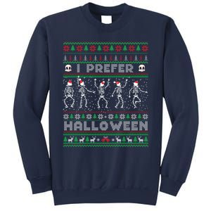 Funny Holiday Ugly Xmas I Prefer Halloween Christmas Sweater Sweatshirt