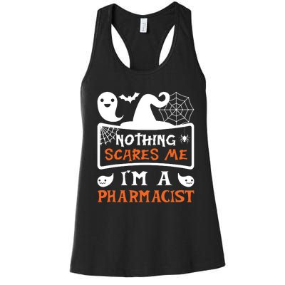 Funny Halloween Vampire Pharmacist Women's Racerback Tank