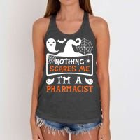 Funny Halloween Vampire Pharmacist Women's Knotted Racerback Tank