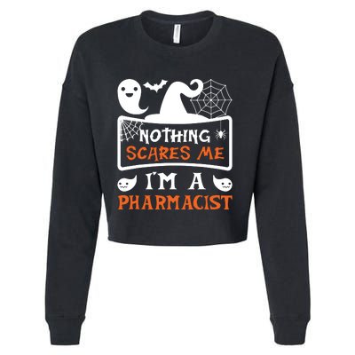 Funny Halloween Vampire Pharmacist Cropped Pullover Crew