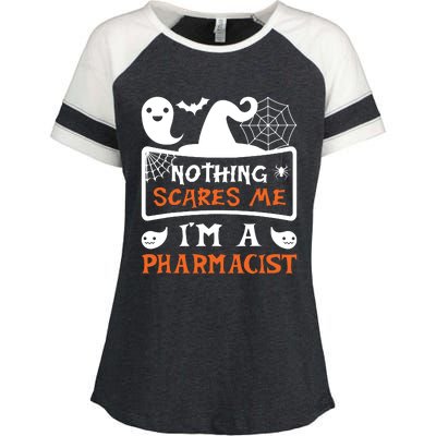 Funny Halloween Vampire Pharmacist Enza Ladies Jersey Colorblock Tee