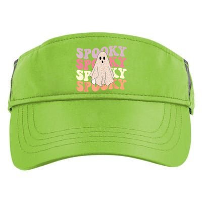 Funny Halloween Vibes Retro Spooky Ghost Boo Spooky Season Gift Adult Drive Performance Visor