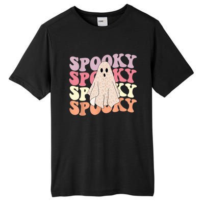 Funny Halloween Vibes Retro Spooky Ghost Boo Spooky Season Gift Tall Fusion ChromaSoft Performance T-Shirt