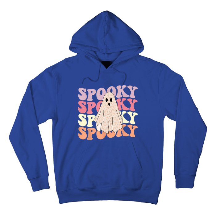 Funny Halloween Vibes Retro Spooky Ghost Boo Spooky Season Gift Hoodie