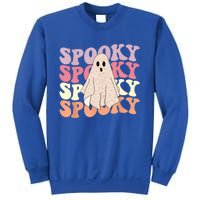 Funny Halloween Vibes Retro Spooky Ghost Boo Spooky Season Gift Sweatshirt