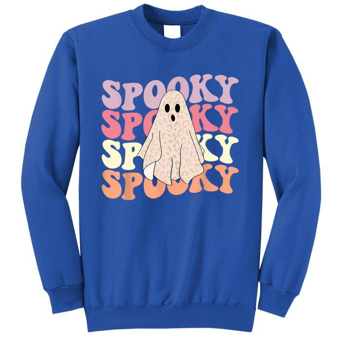 Funny Halloween Vibes Retro Spooky Ghost Boo Spooky Season Gift Sweatshirt