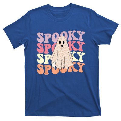 Funny Halloween Vibes Retro Spooky Ghost Boo Spooky Season Gift T-Shirt