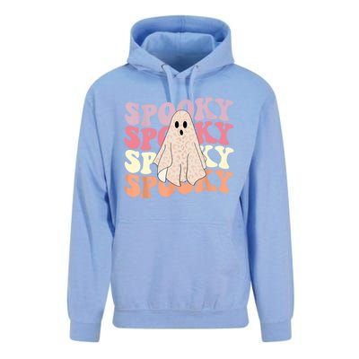 Funny Halloween Vibes Retro Spooky Ghost Boo Spooky Season Gift Unisex Surf Hoodie