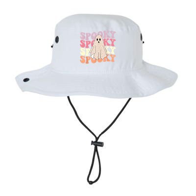 Funny Halloween Vibes Retro Spooky Ghost Boo Spooky Season Gift Legacy Cool Fit Booney Bucket Hat