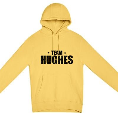 Funny Hughes Vacation Family Lastname Christmas Support Gift Premium Pullover Hoodie