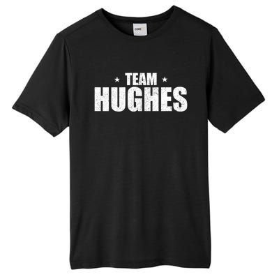 Funny Hughes Vacation Family Lastname Christmas Support Gift Tall Fusion ChromaSoft Performance T-Shirt