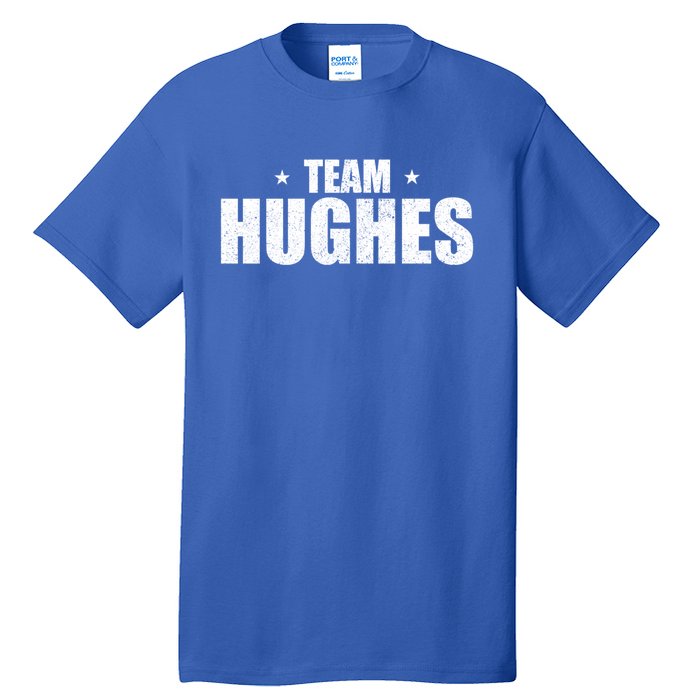 Funny Hughes Vacation Family Lastname Christmas Support Gift Tall T-Shirt