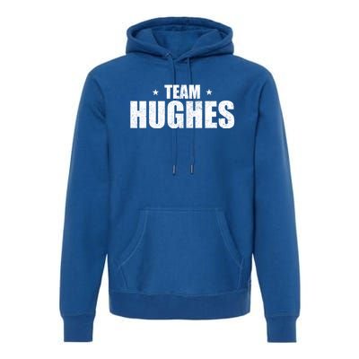 Funny Hughes Vacation Family Lastname Christmas Support Gift Premium Hoodie