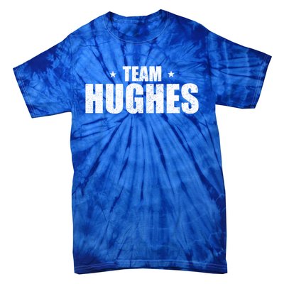 Funny Hughes Vacation Family Lastname Christmas Support Gift Tie-Dye T-Shirt